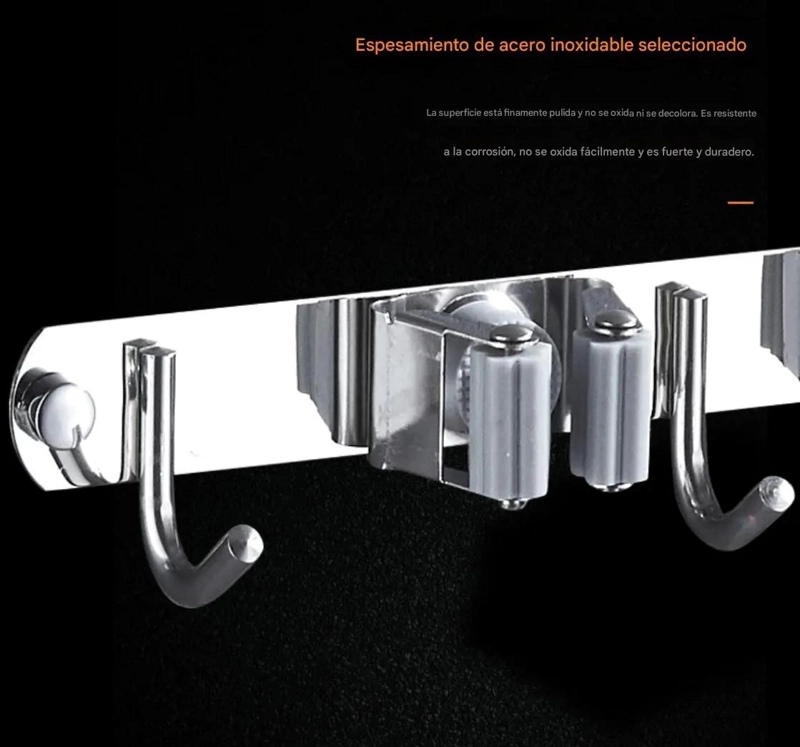 ORGANIZADOR DE BAÑO DE PARED SIN PERFORACION - 2