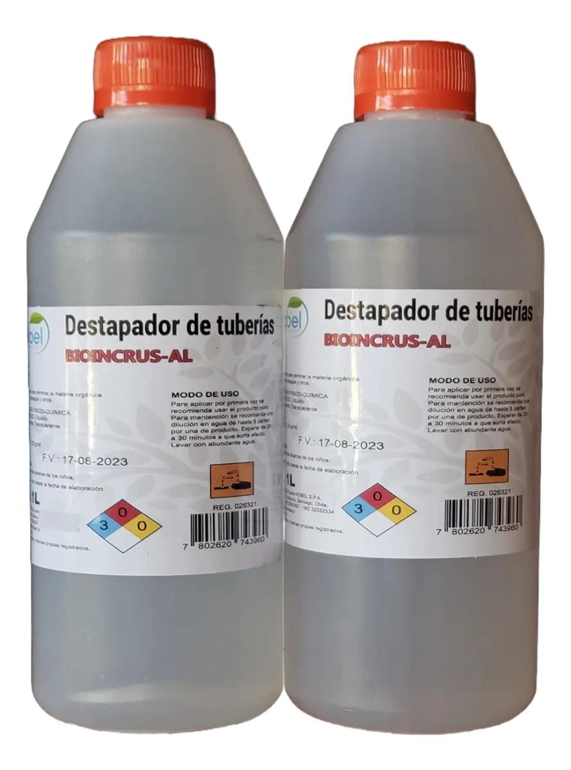 DESTAPACAÑERIAS LIQUIDO 2 LITROS PARA DIVERSOS USOS - 1