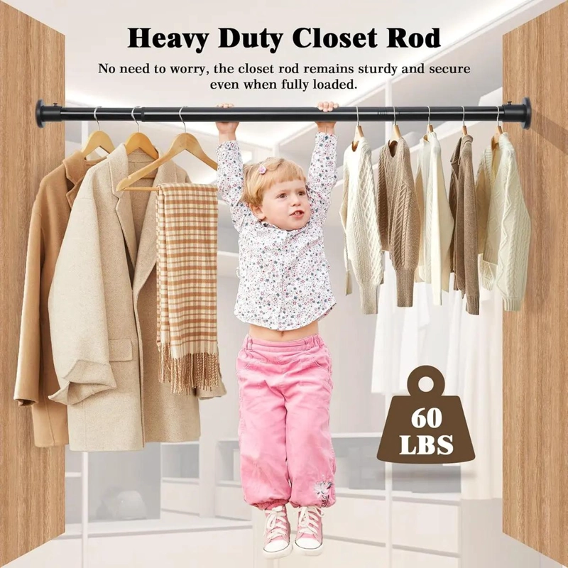 BARRA PARA CORTINA DE DUCHA EXTENSIBLE 90-160 CM ACERO - 4