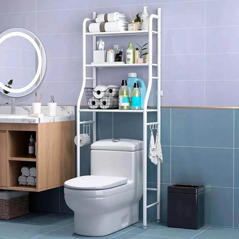MUEBLE ORGANIZADOR DE BAÑO 3 NIVELES BLANCO - 1