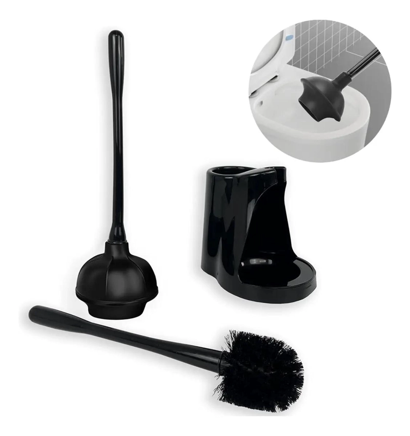 DESTAPADOR DE BAÑO DE SILICONA CON ESCOBILLA - 1