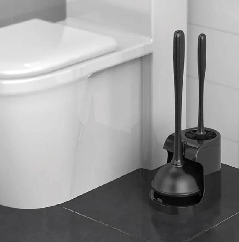 DESTAPADOR DE BAÑO DE SILICONA CON ESCOBILLA - 3