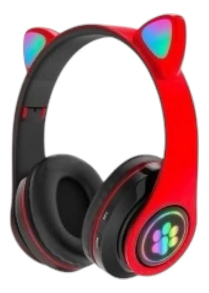 AUDIFONOS INALAMBRICOS BLUETOOTH CON LUZ DISEÑO OREJAS DE - 1