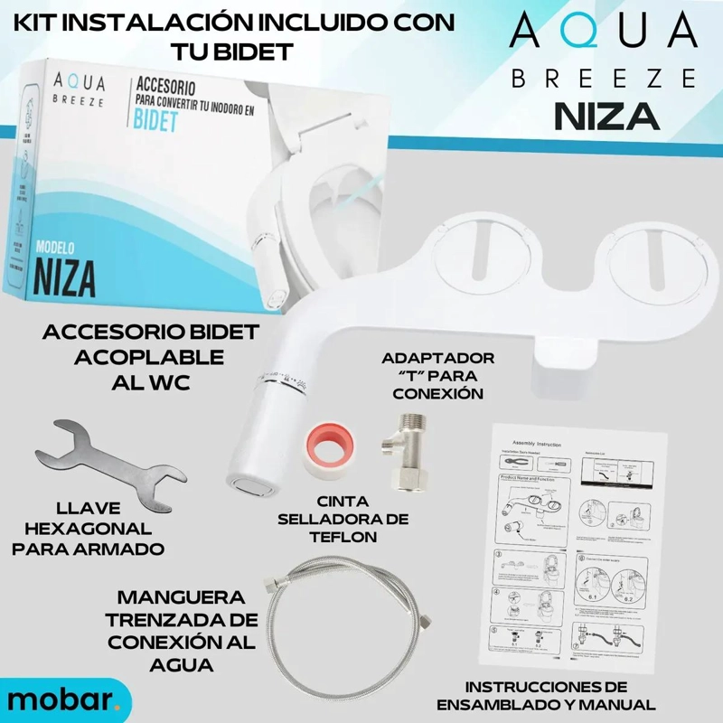 BIDET PARA WC CON DUCHA ARABE PARA LAVADO - 3