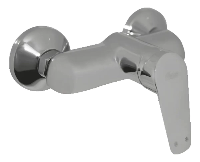 MONOCOMANDO PARA BAÑO CON DUCHA METALICA CROMO - 1