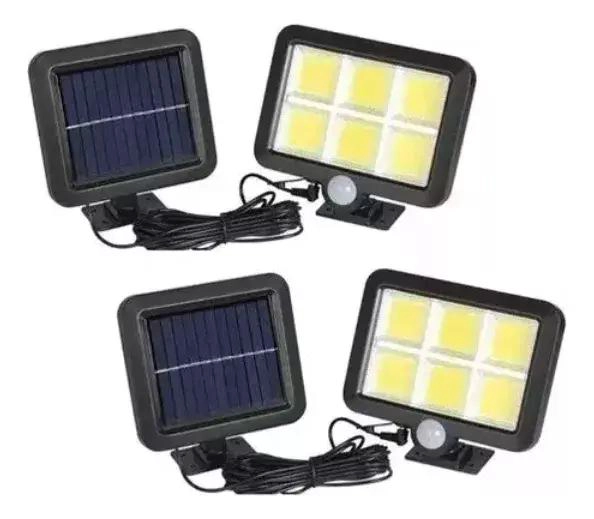PACK 2 FOCOS LED SOLARES PARA EXTERIOR 250W - 1