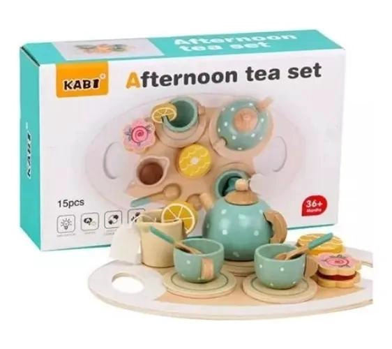 JUEGO DIDACTICO DE TE  EN MADERA PARA NIÑOS - 1