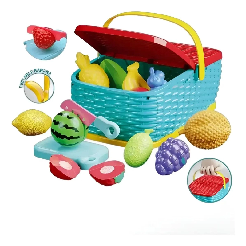 CANASTO DE FRUTAS DIDACTICO PARA CORTAR - 1