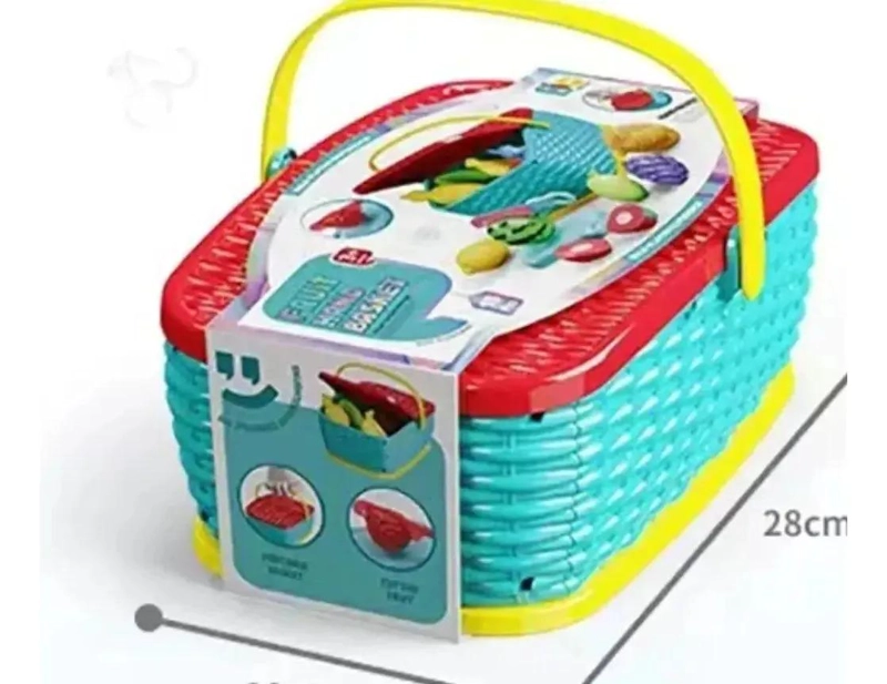 CANASTO DE FRUTAS DIDACTICO PARA CORTAR - 2