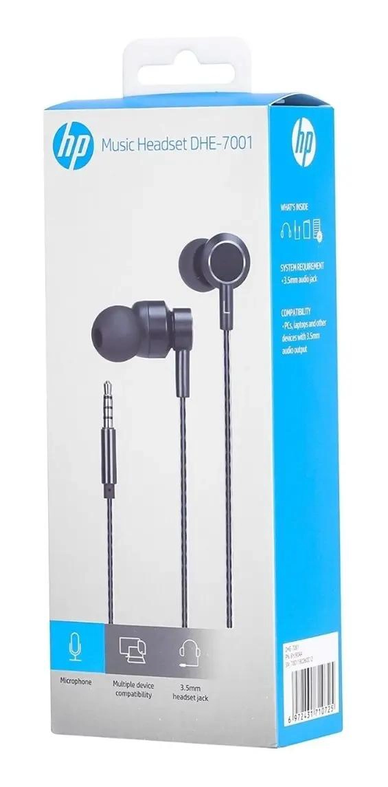 AUDIFONO IN-EAR METAL NEGRO CON MICROFONO - 4