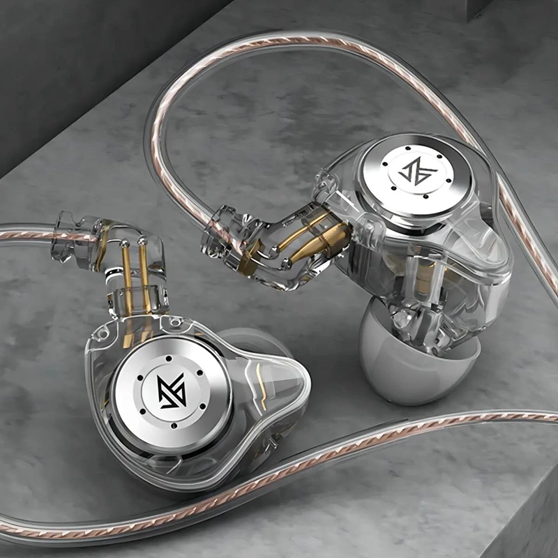 AUDIFONOS IN-EAR CON MICROFONO BLANCO CRISTAL - 2