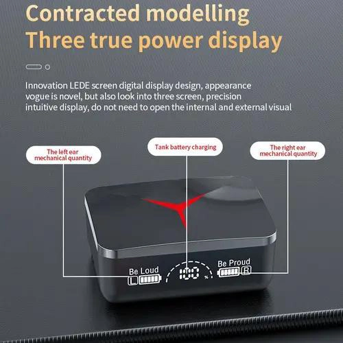 AUDIFONOS INALAMBRICOS M90 PRO TWS BLUETOOTH 5.3 NEGRO - 5