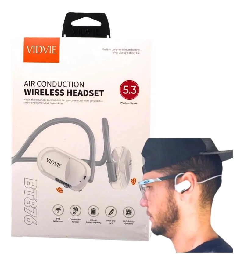 AUDIFONOS BLUETOOTH ANTICAIDA CON AURICULARES INALAMBRICO - 4