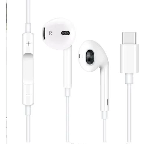 AUDIFONOS CON CONEXION USB-C COLOR BLANCO - 2