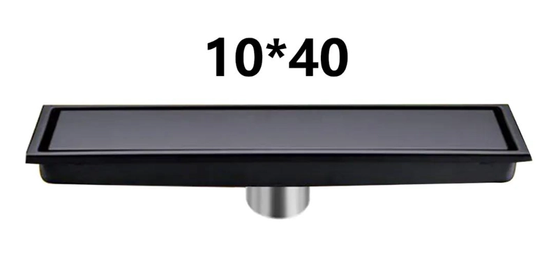 DESAGÜE DE SUELO RECTANGULAR LINEAL 10X40 CM ACERO INOX - 2