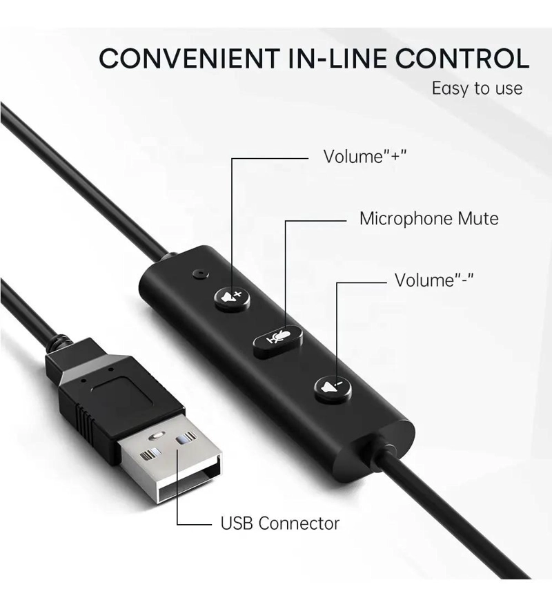 AUDIFONO GAMER CON MICROFONO Y CONEXION USB - 5