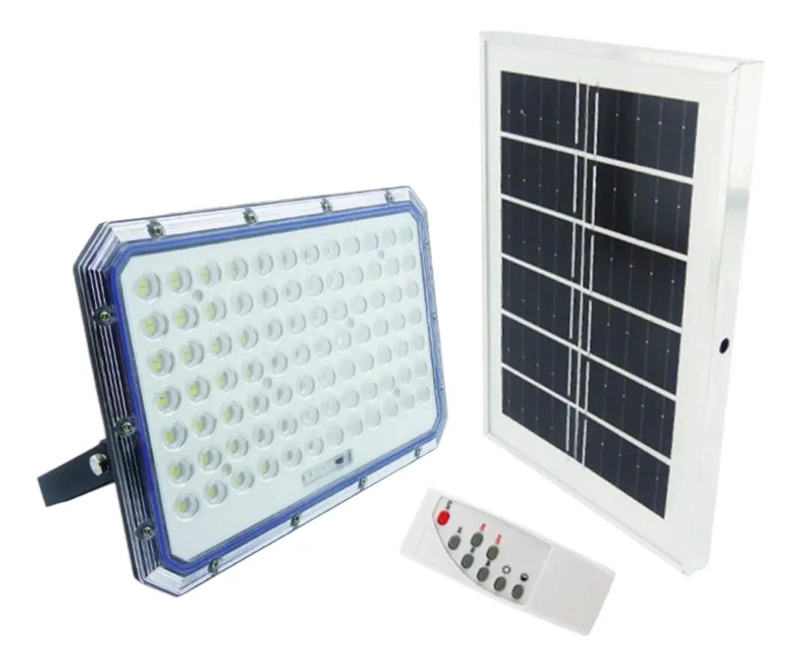 PROYECTOR LED SOLAR 2000W CON PANEL Y 160 LEDS - 1