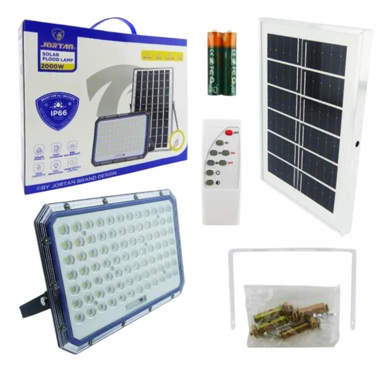 PROYECTOR LED SOLAR 2000W CON PANEL Y 160 LEDS - 5