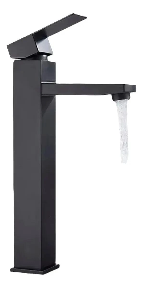 LLAVE MONOMANDO PARA LAVAMANOS NEGRA MATE 30 CM - 1