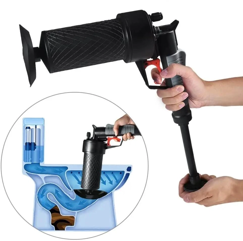DESTAPADOR DE BAÑO CON PRESION PARA LAVAMANOS Y CAÑERIAS - 4