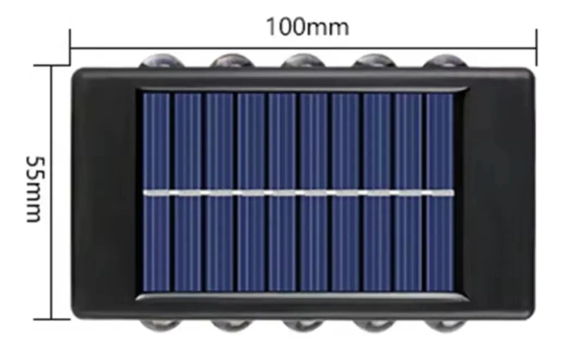 PACK 2 LAMPARAS SOLARES LED PARA EXTERIOR APLIQUE - 3