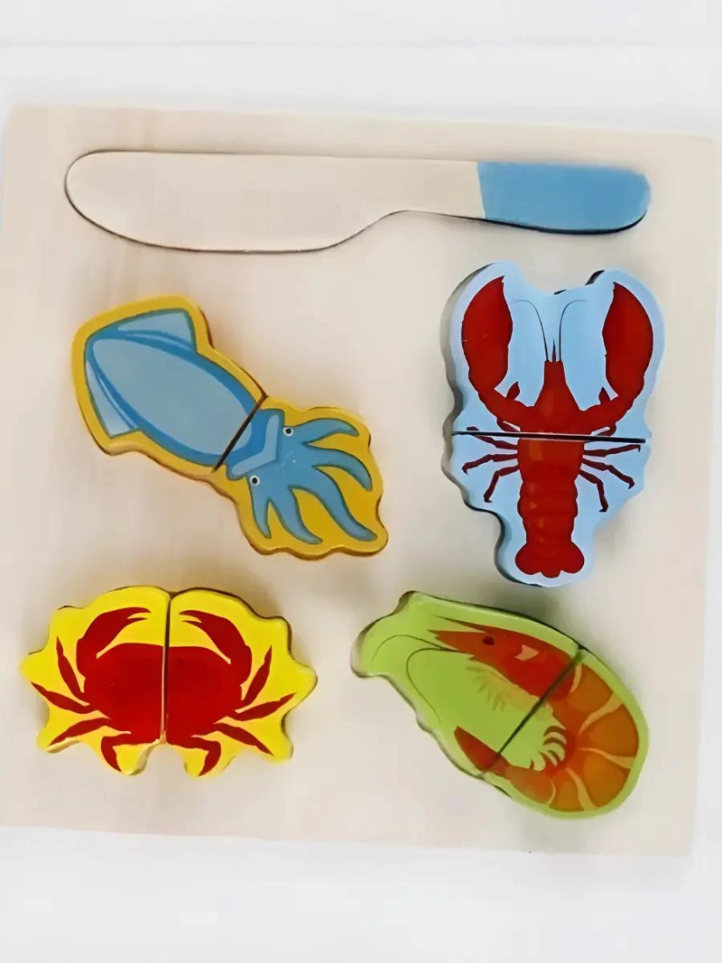 COCINA DE JUGUETE INFANTIL CON FRUTAS DE MADERA - 5