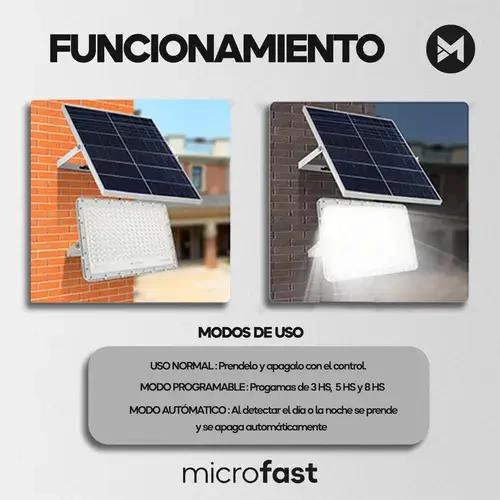 FOCO SOLAR 500W CON REFLECTOR Y PANEL PARA INTERIOR Y EX­ - 3