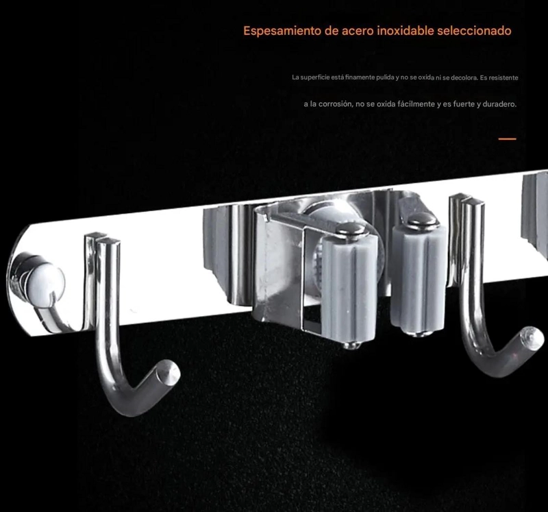 ORGANIZADOR DE BAÑO DE PARED SIN PERFORACION - 2