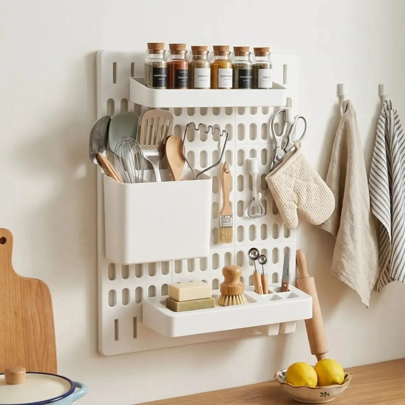 ORGANIZADOR MULTIFUNCIONAL DE PARED PARA BAÑO Y COCINA - 3