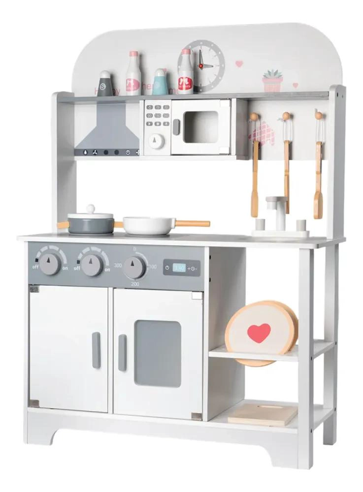COCINA DE MADERA INFANTIL ESTILO KAWAII PARA NIÑOS - 1