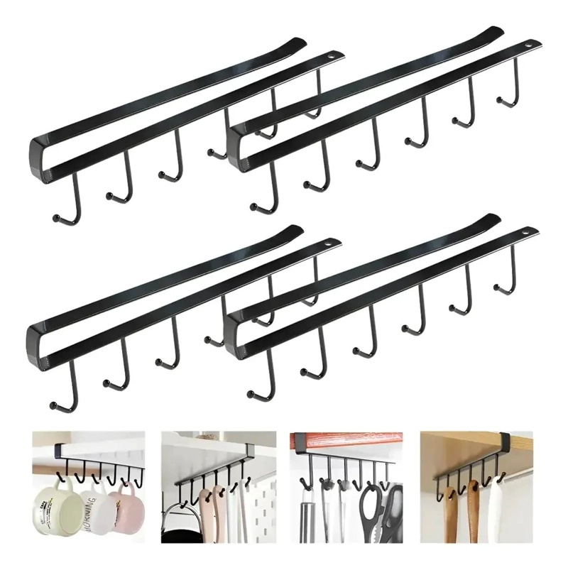 SET 4 GANCHOS COLGANTES PARA COCINA Y BAÑO - 1