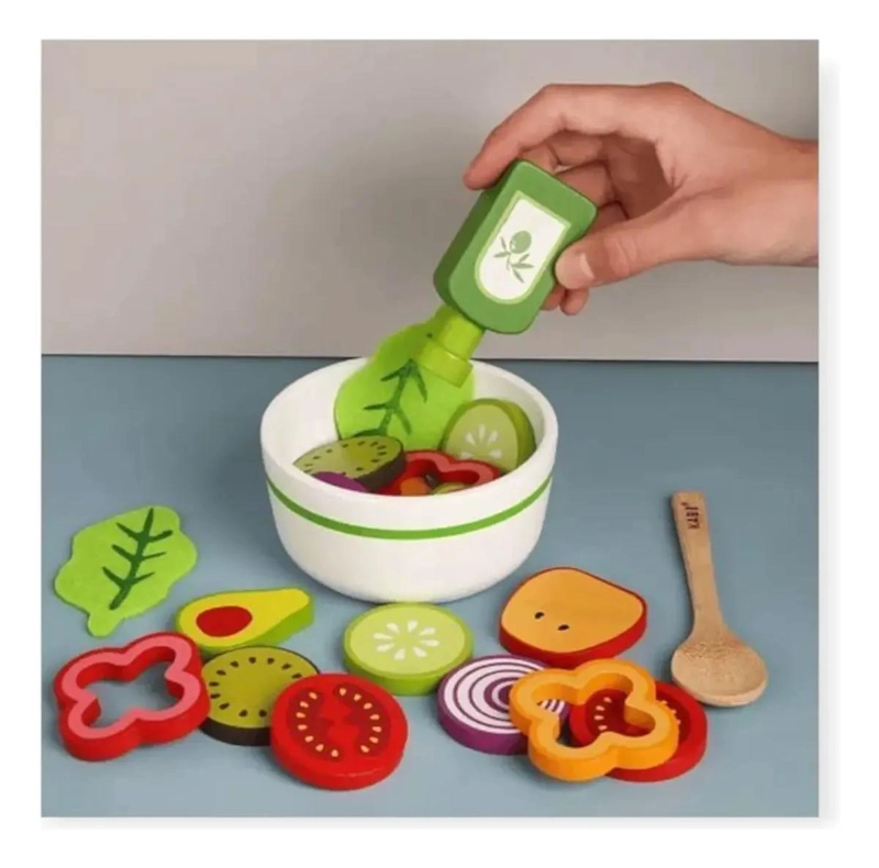 ENSALADERA DE MADERA PARA JUEGO INFANTIL - 5