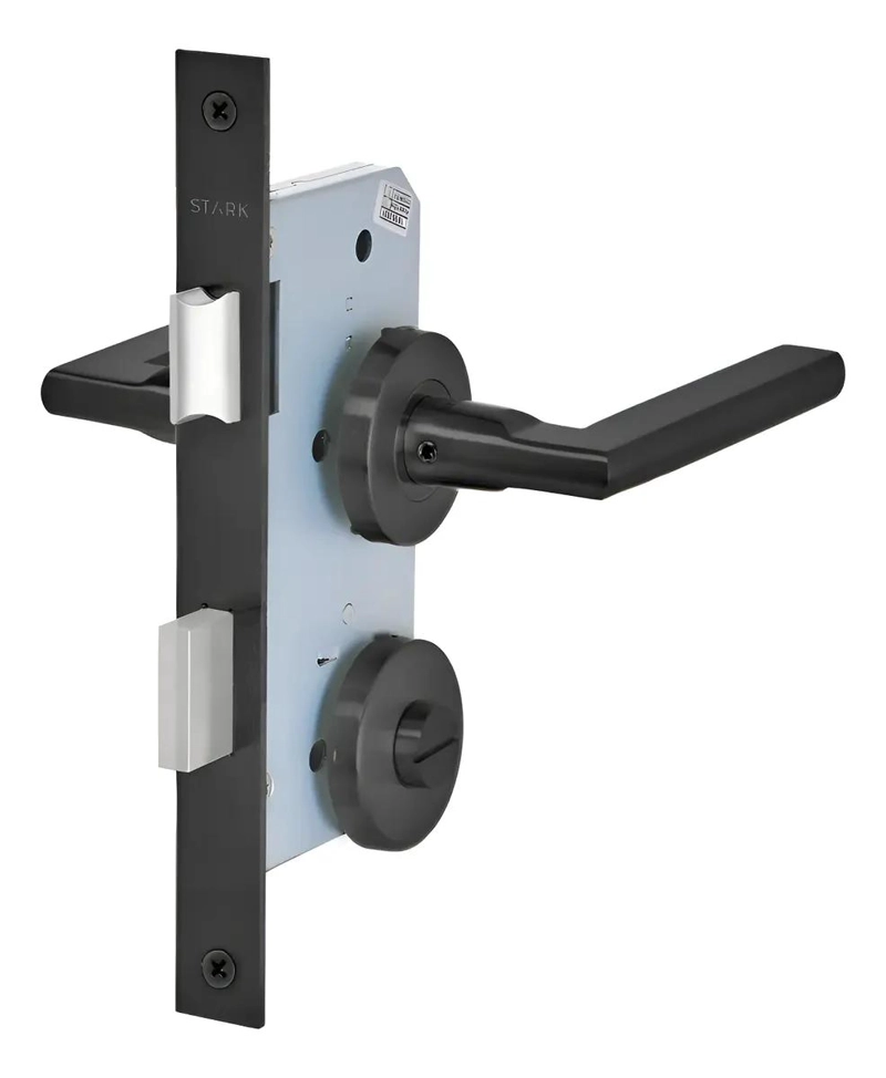 CERRADURA EMBUTIR PARA BAÑO CON MANILLA Y RANURA DE EMERG - 1