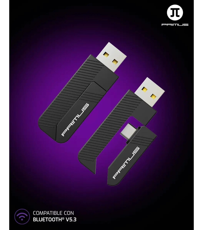 AUDIFONOS GAMER INALAMBRICOS CON DONGLE 2.4GHZ NEGRO - 3