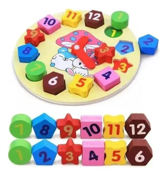 PACK 6 JUGUETES DIDACTICOS DE MADERA PARA NIÑOS - 3