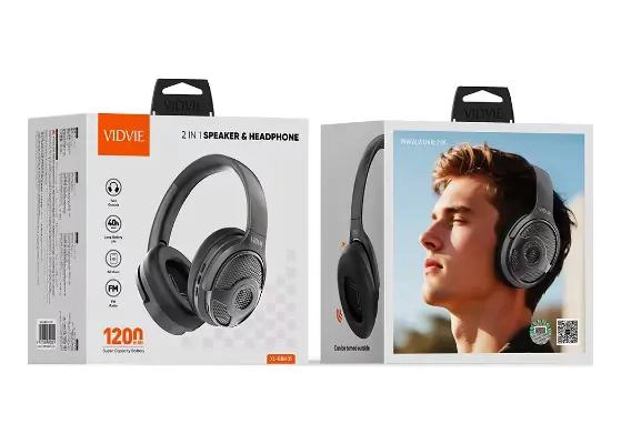 AUDIFONOS INALAMBRICOS OVER-EAR 2 EN 1 CON ALTAVOZ - 5