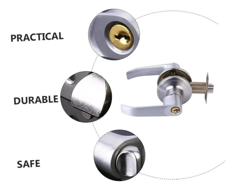 CERRADURA CON MANIJA PARA PUERTA DE RECAMARA O PRINCIPAL - 4