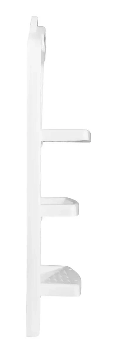 ORGANIZADOR DE DUCHA PLASTICO BLANCO 3 NIVELES 70X26 CM - 2