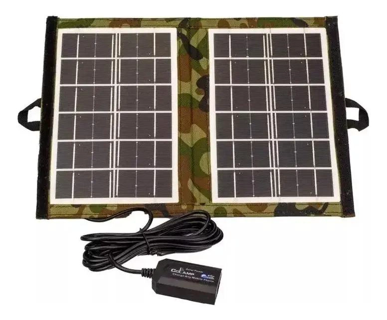 PANEL SOLAR PORTATIL 6V 7W CON PUERTO USB - 5