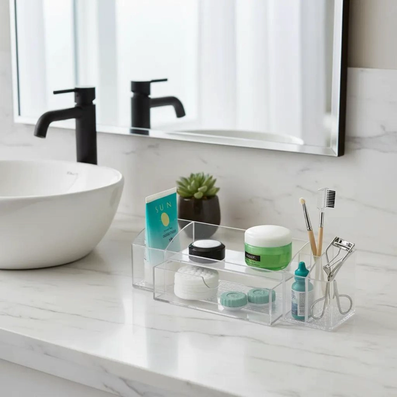 ORGANIZADOR PARA BAÑO TIPO BOTIQUIN CON COMPARTIMENTOS - 1