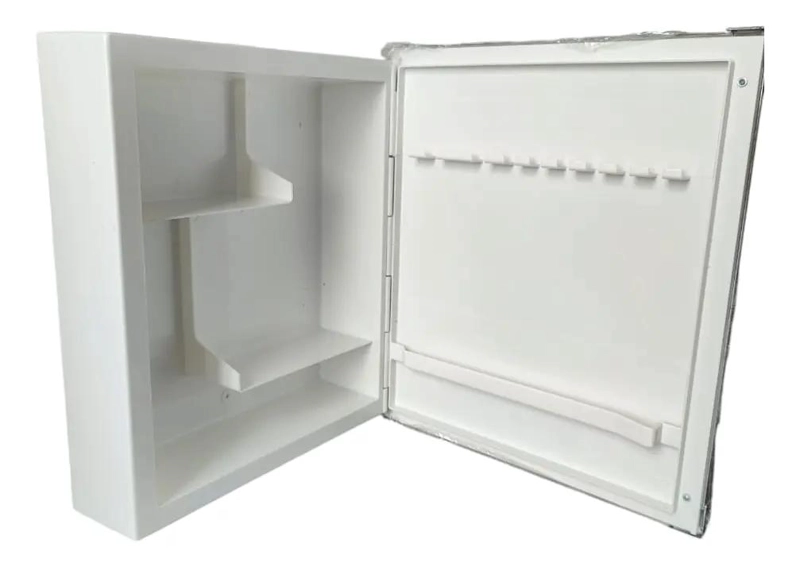 BOTIQUIN DE POLIPROPILENO BLANCO CON ESPEJO - 4