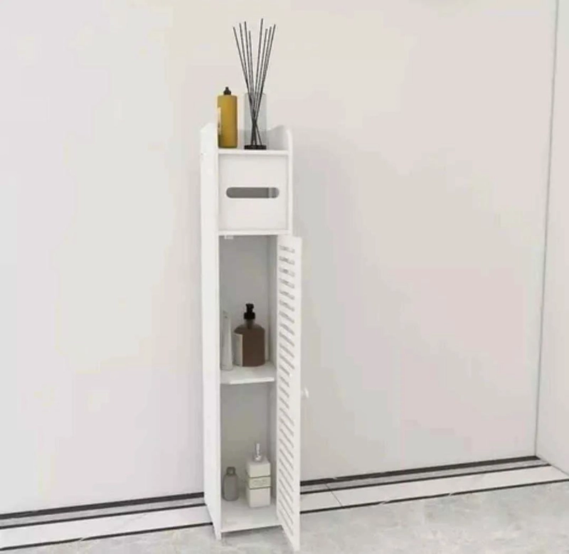 MUEBLE ORGANIZADOR DE BAÑO ESTANTE BLANCO EN MDF - 5