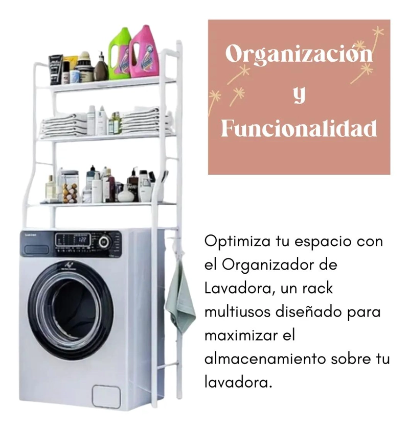 ORGANIZADOR DE LAVANDERIA ARMABLE DE 3 NIVELES - 2