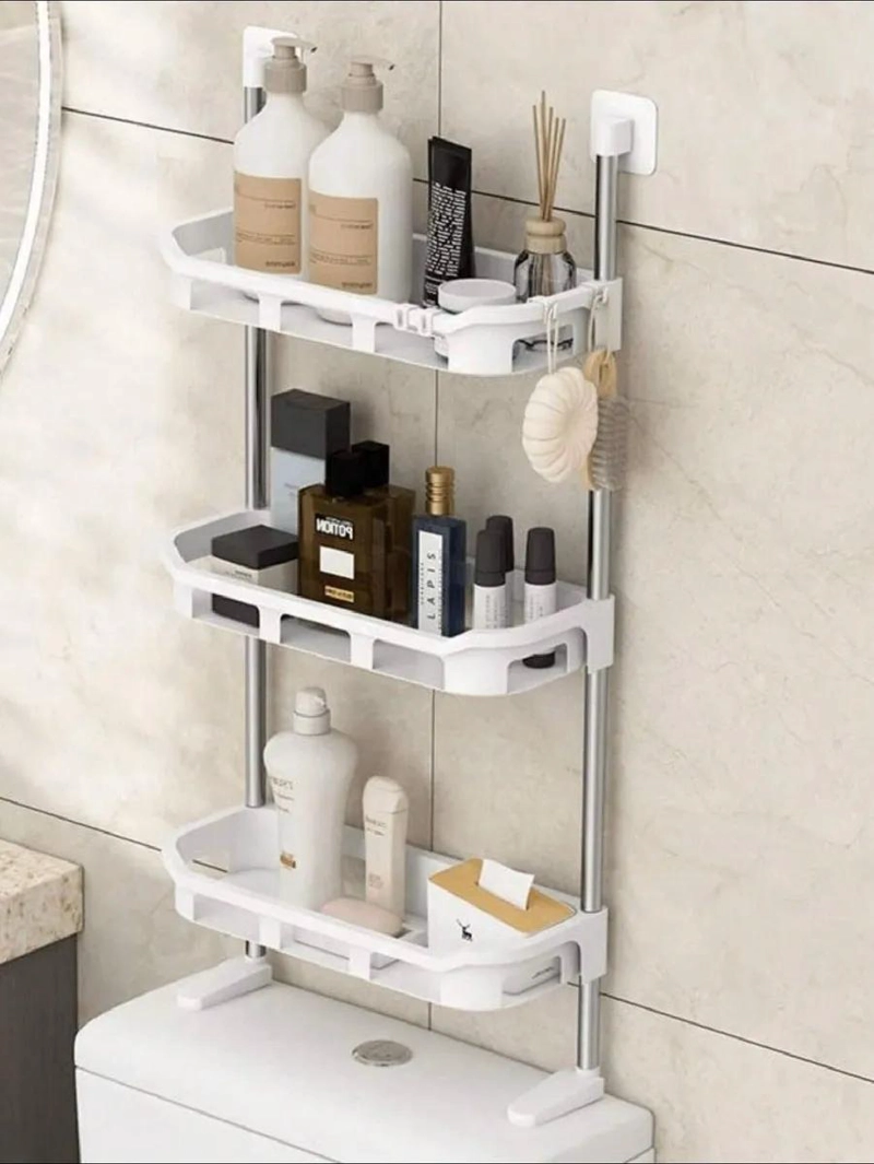 ESTANTE ORGANIZADOR DE BAÑO 3 NIVELES PARA INODORO - 4
