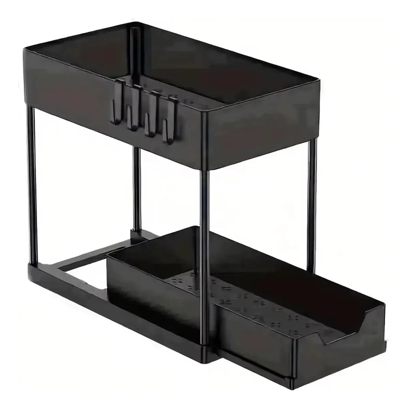 ORGANIZADOR DESLIZANTE MULTIUSO 2 NIVELES PARA COCINA Y B - 1