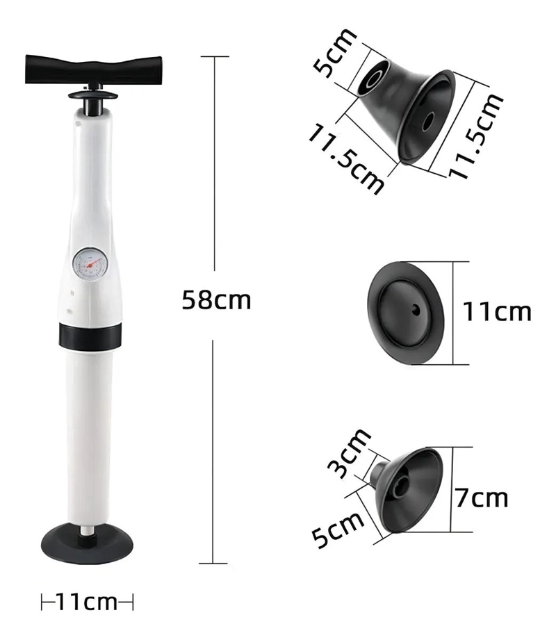 DESTAPADOR CON MANOMETRO PARA BAÑO Y COCINA - 3