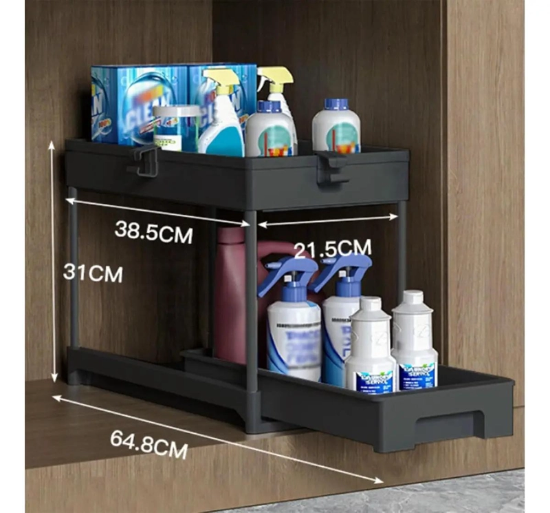 ORGANIZADOR DESLIZANTE MULTIFUNCIONAL PARA COCINA Y BAÑO - 5
