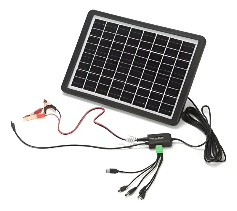 PANEL SOLAR PORTATIL 15W PARA EMERGENCIA Y CAMPING - 1
