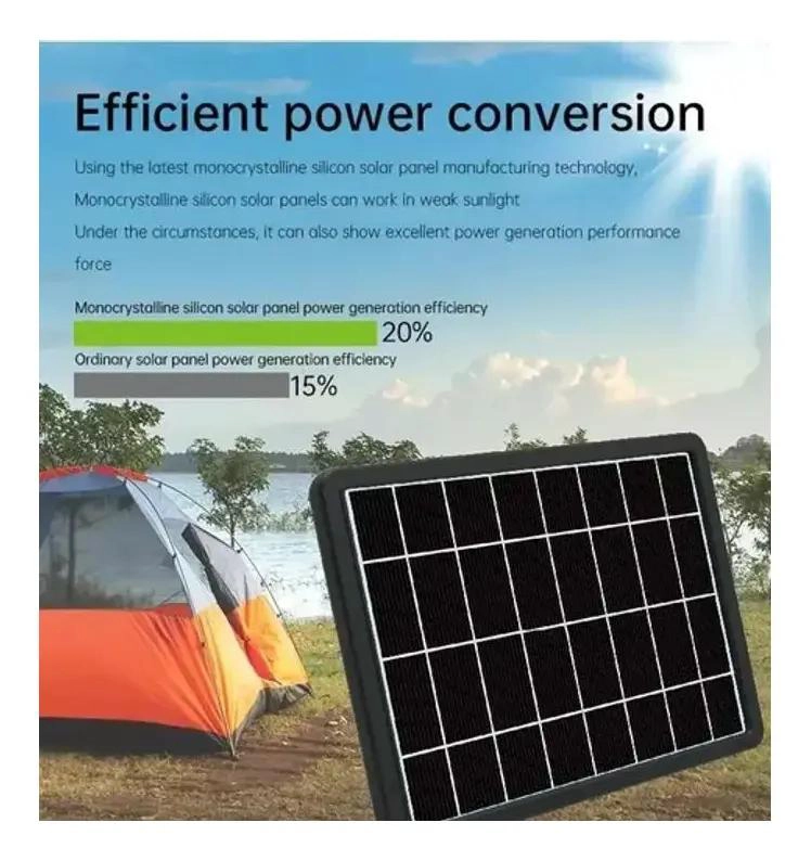 PANEL SOLAR PORTATIL 15W PARA EMERGENCIA Y CAMPING - 2