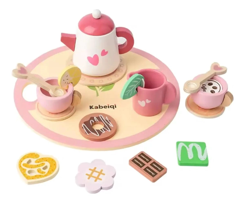 JUEGO DE TE  DE MADERA PARA NIÑOS - 1
